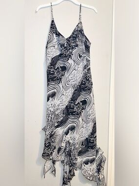 Dress U Black & White Marble Print Dress